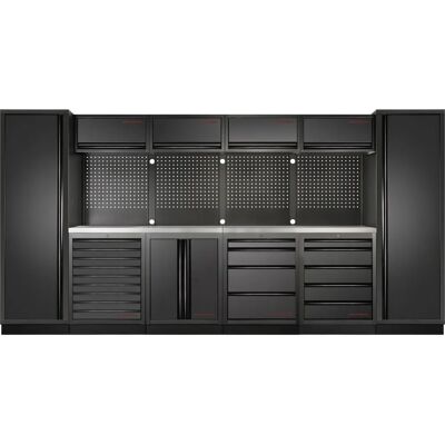 KRAFTWERK - 3964F-BLK-IX - Schwarz - Garage-Schrank KRAFTWERK - 3964F-BLK-IX - Schwarz - Garage-Schrank