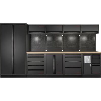 KRAFTWERK - 3964H-BLK - Schwarz - Werkstatt-Schrank KRAFTWERK - 3964H-BLK - Schwarz - Werkstatt-Schrank
