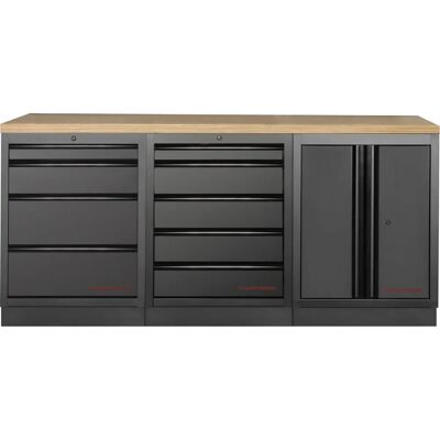 Kraftwerk - 3964K-BLK-001 - Schwarz - Standfuß - Garagen-Schrank Kraftwerk - 3964K-BLK-001 - Schwarz - Standfuß - Garagen-Schrank