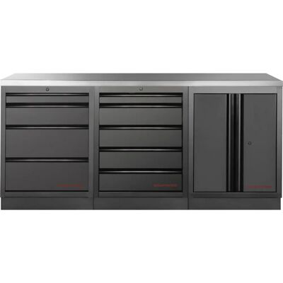 Kraftwerk - 3964K-BLK-001-IX - Noir - 136x91 cm - Armoire de garage - Publicité Kraftwerk - 3964K-BLK-001-IX - Noir - 136x91 cm - Armoire de garage - Publicité