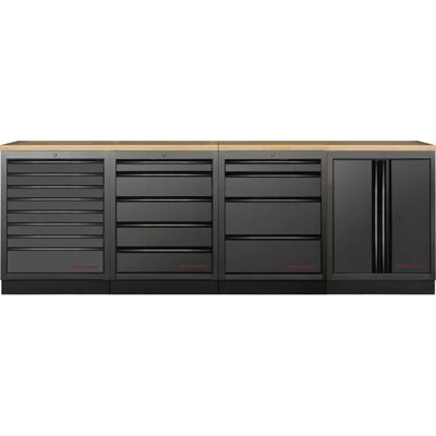 KRAFTWERK - MOBILIO-EX BLK Kombi Buche - Garage cabinet KRAFTWERK - MOBILIO-EX BLK Kombi Buche - Garage cabinet