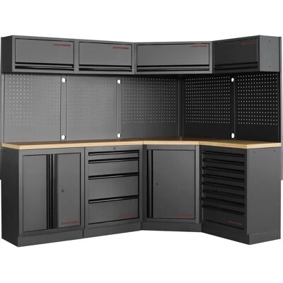 KRAFTWERK 3964N-BLK - Schwarz - Standfuß-Werkstattschrank KRAFTWERK 3964N-BLK - Schwarz - Standfuß-Werkstattschrank