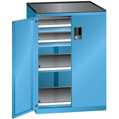 LISTA Hellblauer Stahlschrank - 1020 mm hoch LISTA Hellblauer Stahlschrank - 1020 mm hoch
