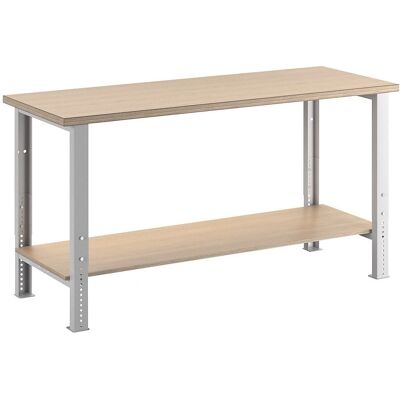 LISTA Banco de Trabajo con Estante - Sistema Modular, 740-1090mm LISTA Banco de Trabajo con Estante - Sistema Modular, 740-1090mm