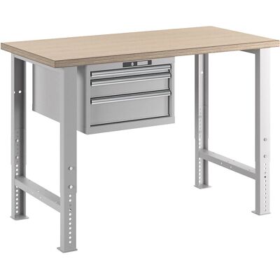 LISTA Mesa de trabajo modular - Altura 740-1090mm - Gris LISTA Mesa de trabajo modular - Altura 740-1090mm - Gris