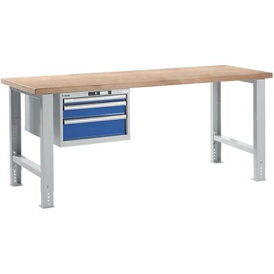 LISTA Modulares Werkbank - Blau Genciana, 2000mm Breite, Höhenverstellbar LISTA Modulares Werkbank - Blau Genciana, 2000mm Breite, Höhenverstellbar