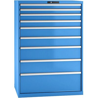 LISTA Stahlschrank mit 9 Schubladen - 1450x1023mm LISTA Stahlschrank mit 9 Schubladen - 1450x1023mm