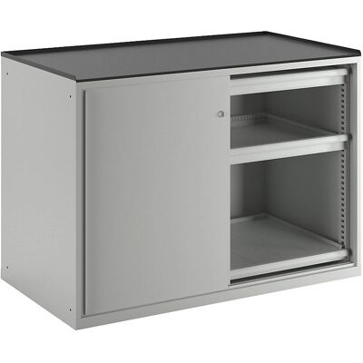 LISTA Armario de puertas correderas gris claro - Mueble LISTA Armario de puertas correderas gris claro - Mueble
