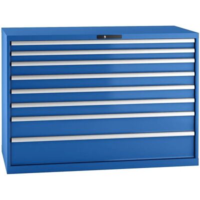LISTA Stahl Schrank, 8 Schubladen, Blau Genciana - Aufbewahrungsschrank LISTA Stahl Schrank, 8 Schubladen, Blau Genciana - Aufbewahrungsschrank