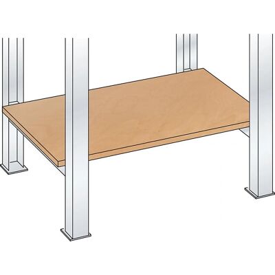 LISTA Multiplex Arbeitstischsystem - 20mm, 2000mm Breite LISTA Multiplex Arbeitstischsystem - 20mm, 2000mm Breite