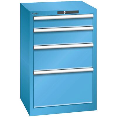 LISTA Schrank - 4 Schubladen - Hellblau - Möbel LISTA Schrank - 4 Schubladen - Hellblau - Möbel