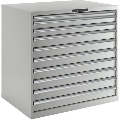 Lista Stahl-Schubladenschrank - 10 Schubladen - Hellgrau Lista Stahl-Schubladenschrank - 10 Schubladen - Hellgrau