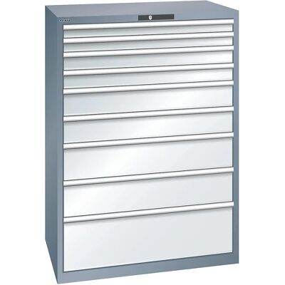 Lista Hellgrau Blau Stahl Schrank - 9 Schubladen - Schrank Lista Hellgrau Blau Stahl Schrank - 9 Schubladen - Schrank