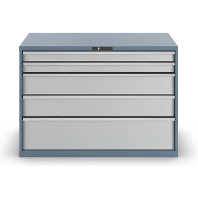 LISTA Hellgrau Stahl 5-Drawerschrank LISTA Hellgrau Stahl 5-Drawerschrank