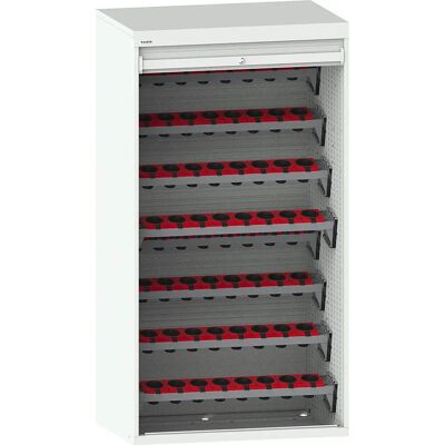 LISTA CNC-Werkzeugschrank - Hellgrau RAL 7035 - 8 Ebenen LISTA CNC-Werkzeugschrank - Hellgrau RAL 7035 - 8 Ebenen