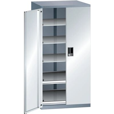 LISTA Aktenschrank - 1450 mm, Hellgrau, 5 Regale LISTA Aktenschrank - 1450 mm, Hellgrau, 5 Regale