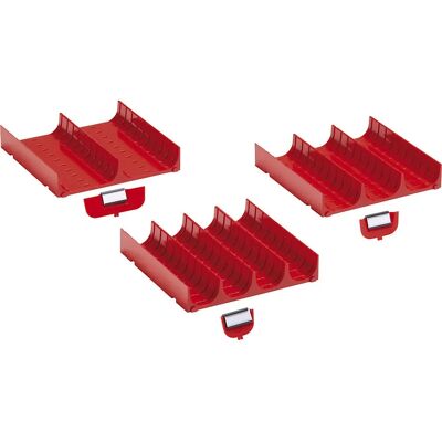 LISTA Schubladenteiler - 150x150mm, Rot, 2 Körbe LISTA Schubladenteiler - 150x150mm, Rot, 2 Körbe