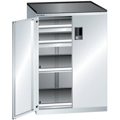 LISTA Hellgraues Stahlschrank mit Schubladen LISTA Hellgraues Stahlschrank mit Schubladen