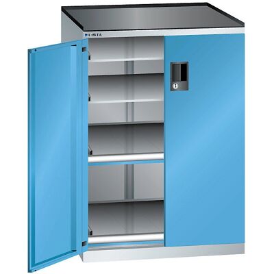 LISTA Hellgrauer / Hellblauer Stahlschrank - 1020mm Höhe LISTA Hellgrauer / Hellblauer Stahlschrank - 1020mm Höhe