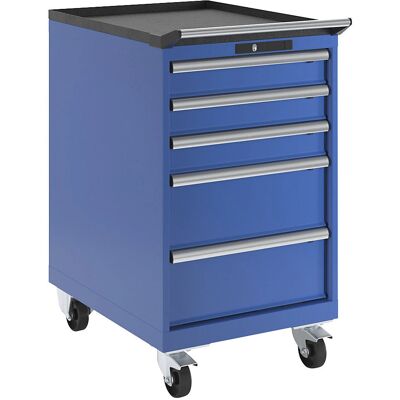 LISTA Stahl-Schrankschrank - 5 Schubladen, Blau LISTA Stahl-Schrankschrank - 5 Schubladen, Blau