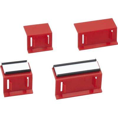 LISTA Etikettenhalter - 47x12mm, Rot - Etikettenhalter LISTA Etikettenhalter - 47x12mm, Rot - Etikettenhalter