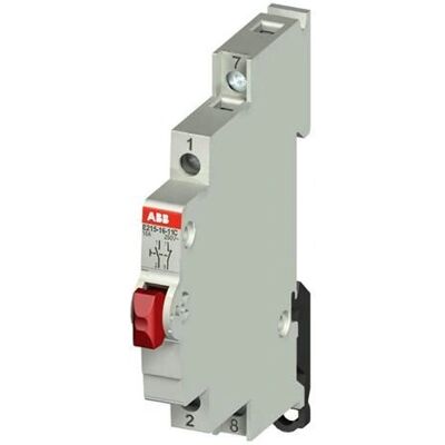 ABB E215-16-11C Zekering - 250V AC, 16A, Rood Drukknop ABB E215-16-11C Zekering - 250V AC, 16A, Rood Drukknop