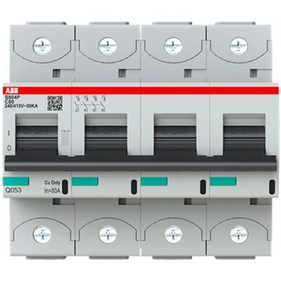 ABB Disjoncteur 4P 80A - Disjoncteur - Publicité ABB Disjoncteur 4P 80A - Disjoncteur - Publicité