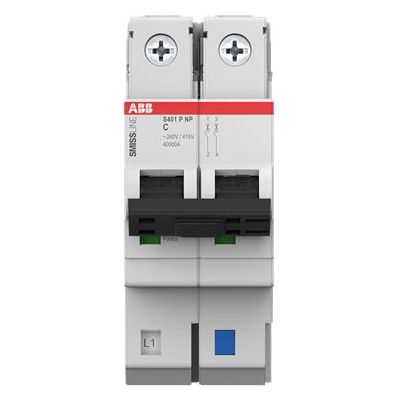 ABB S401P-C4NP Schutzschalter - 4A, Typ C, 230-277V ABB S401P-C4NP Schutzschalter - 4A, Typ C, 230-277V
