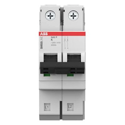 ABB S402P-K50 Sicherungsautomat - 50A, Typ K, 240-415V ABB S402P-K50 Sicherungsautomat - 50A, Typ K, 240-415V