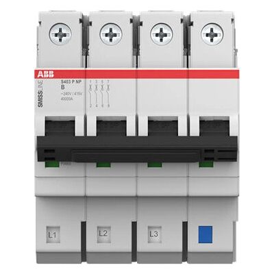 ABB S403P-K63NP - Miniatur-Leistungsschalter - 63A - 230-415 V ABB S403P-K63NP - Miniatur-Leistungsschalter - 63A - 230-415 V