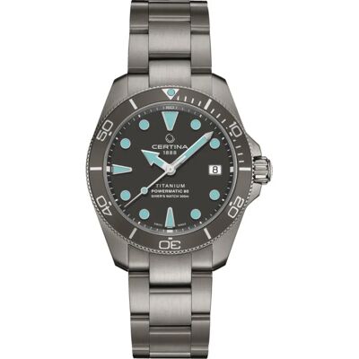 Certina DS Action Diver 38mm DS Action Diver auto 38mm titanium Herrenuhr in Grau C0328074408100 Certina DS Action Diver 38mm DS Action Diver auto 38mm titanium Herrenuhr in Grau C0328074408100