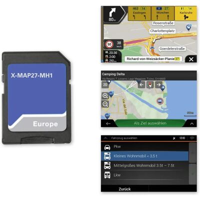 Camping Navigasjons SD-Kort Xzent X-MAP27-MH1 - Navigasjonssystem Camping Navigasjons SD-Kort Xzent X-MAP27-MH1 - Navigasjonssystem