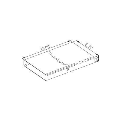Franke 112.0040.336 - Tubo de extensión para campana extractora Franke 112.0040.336 - Tubo de extensión para campana extractora