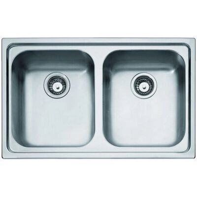 Lavello Rettangolare in Acciaio Inox Franke RRX 620 - 2 Vasche Lavello Rettangolare in Acciaio Inox Franke RRX 620 - 2 Vasche
