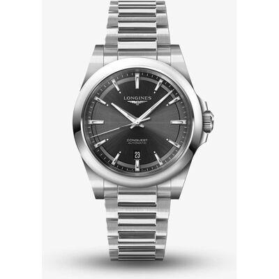 Longines Conquest Stainless Steel Sunray Black Dial - Men's Watch Longines Conquest Stainless Steel Sunray Black Dial - Men's Watch