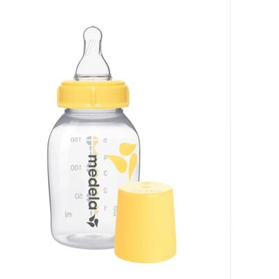 Biberón para bebé Medela con tetina de flujo lento 150 ml - Biberón Biberón para bebé Medela con tetina de flujo lento 150 ml - Biberón