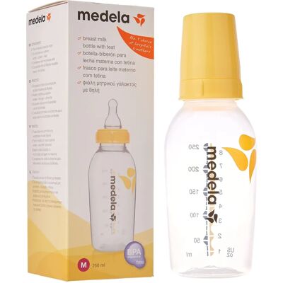 Medela Biberón de Flujo Medio 250ml - Biberón Medela Biberón de Flujo Medio 250ml - Biberón