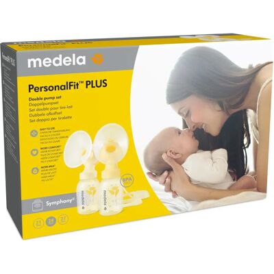 Ensemble de double pompe Medela Symphony - 24mm PersonalFit Plus - Publicité Ensemble de double pompe Medela Symphony - 24mm PersonalFit Plus - Publicité