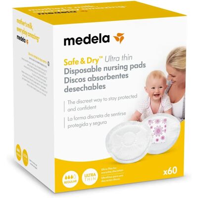 Medela Ultra Dünne Scheiben 60 Stück - Brustpads Medela Ultra Dünne Scheiben 60 Stück - Brustpads