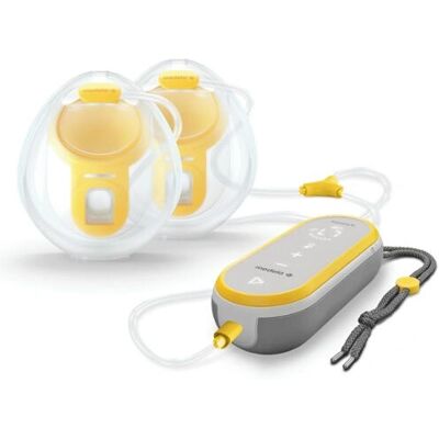 Poussoir de lait Medela - Double électrique mains libres transparent - Publicité Poussoir de lait Medela - Double électrique mains libres transparent - Publicité