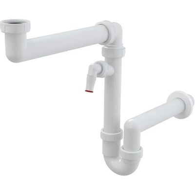 Franke 112.0066.085 Siphon Ausrüstung - Platzsparend, langlebig, für Kubus 2 Spülen Franke 112.0066.085 Siphon Ausrüstung - Platzsparend, langlebig, für Kubus 2 Spülen