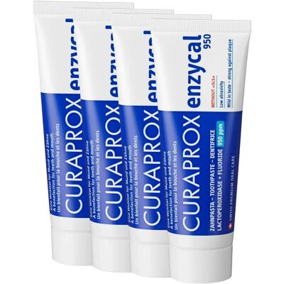 Curaprox Enzycal 950 Fluoride Toothpaste - Gentle on Gums Curaprox Enzycal 950 Fluoride Toothpaste - Gentle on Gums