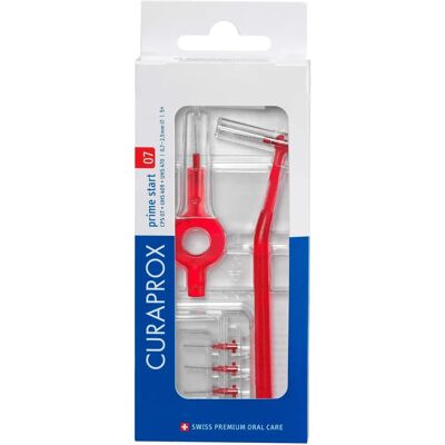 Ensemble de soins interdentaires Curaprox Prime Start - Rouge - Publicité Ensemble de soins interdentaires Curaprox Prime Start - Rouge - Publicité