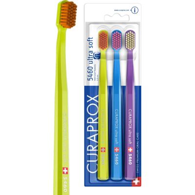 Curaprox 5460 Ultra Soft Tandborste - Unisex - 3 st Curaprox 5460 Ultra Soft Tandborste - Unisex - 3 st