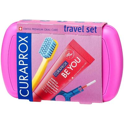 Kit de Viagem Rosa Curaprox - Dentes, Língua & Gengivas Kit de Viagem Rosa Curaprox - Dentes, Língua & Gengivas