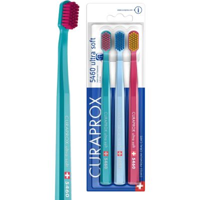Curaprox 5460 Ultra Soft fogkefe - Unisex - 3 db Curaprox 5460 Ultra Soft fogkefe - Unisex - 3 db