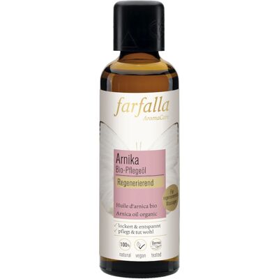 Farfalla - EPPOARNB75 - Arnica - Huile d'olive - huile de massage - Publicité Farfalla - EPPOARNB75 - Arnica - Huile d'olive - huile de massage - Publicité