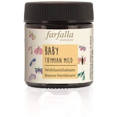 Farfalla Bébé - Baume bienfaisant au thym 30ml - Publicité Farfalla Bébé - Baume bienfaisant au thym 30ml - Publicité