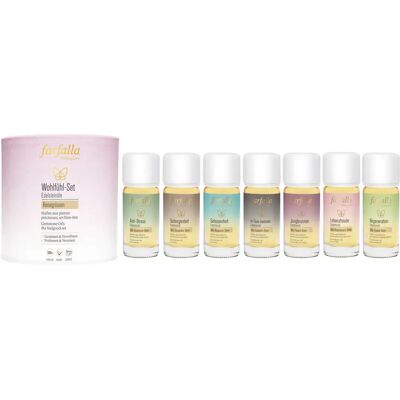 Farfalla - Edelsteinöl Wohlfühlset - 7x10 ml - Coffret bien-être - Publicité Farfalla - Edelsteinöl Wohlfühlset - 7x10 ml - Coffret bien-être - Publicité