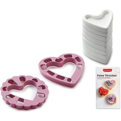 Kit di stampi per tartellette a forma di cuore Betty Bossi Kit di stampi per tartellette a forma di cuore Betty Bossi